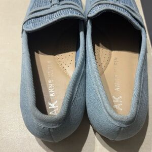 Anne Klein Denim Blue Slip-On Shoes